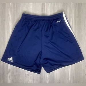 Adidas - Soccer Shorts - Women’s - Tastigo 17 - Sz XS - Navy/White Stripe